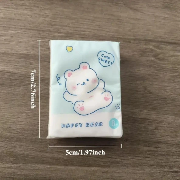 Sevimli Figürlü Çocuk Mendili 9'lu Paket - Resim 5