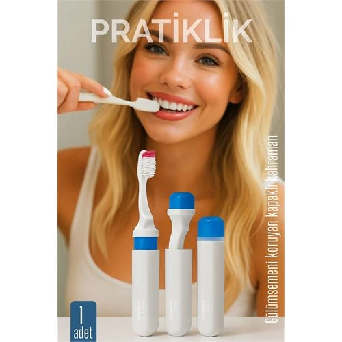 Kapaklı Diş Fırçası - Seyahat Kapaklı Diş Fırçası - Hijyenik Koruma, Pratik ve Kompakt Model