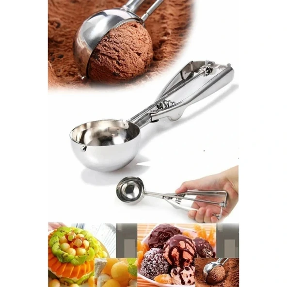 Çelik Dondurma Kaşığı - Resim 3