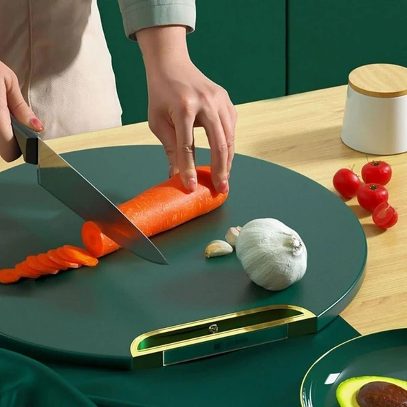 Mutfak Sebze,Meyve,Et,Balık,Ekmek Doğrama Kesme Tahtası Standlı Kesim Panosu (5314) - 3