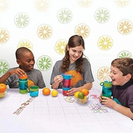 Narenciye Limon Sıkmalı Pratik Detoks Toksin Atıcı Su Matarası Spor Şişesi (5314) - 2