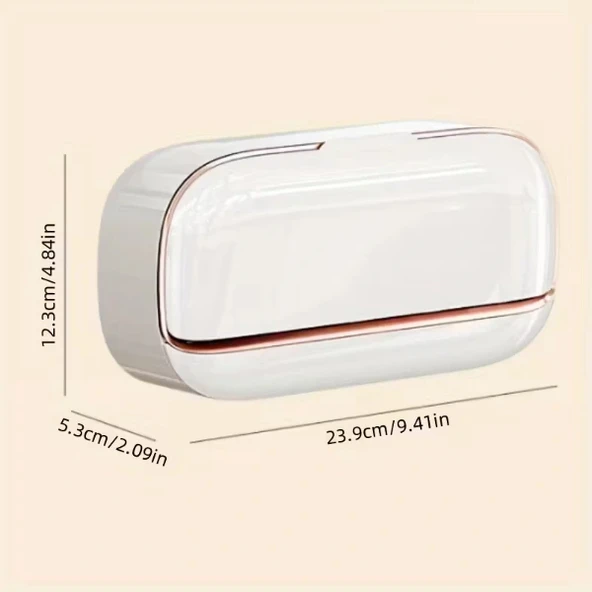 Kapaklı Ve Drenaj Bölmeli Duvara Monte Sabunluk - Resim 3