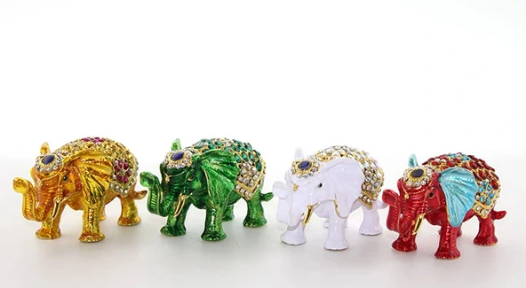 Swarovski Taşlı Tekli Fil Figürü Model 7 ürün görseli