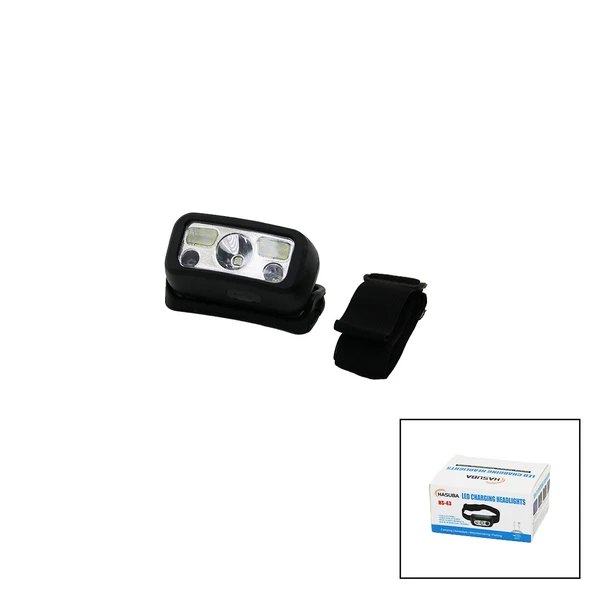 2IN1=TEK GÖZ LED - 2 GÖZ LED MİNİ KAFA LAMBASI FENER USB ŞARJLI (5314)