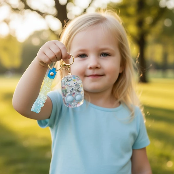 Kuromi Oyunlu Sulu Anahtarlık - Resim 4