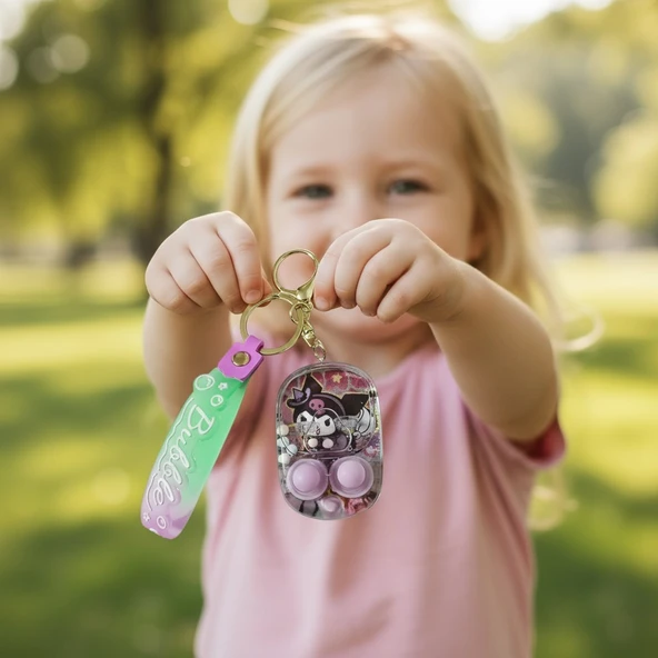 Kuromi Oyunlu Sulu Anahtarlık - Resim 6