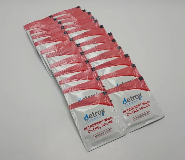 DETROPREP WİPES 2%CHG, 70% IPA ANTİSEPTİK MENDİL 200 ADET - 4
