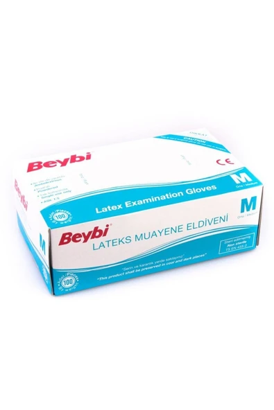 Dermal Beybi Lateks Muayene Eldiveni 100 lü Medium - Resim 2