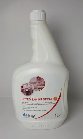 Detro San Hp Spray Tıbbi Cihazlar İçin Hızlı Yüzey Dezenfektanı 1 LT - 2