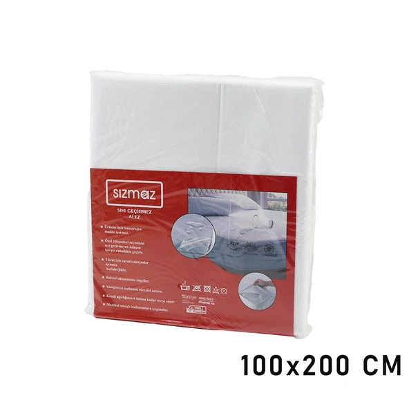 TEK KİŞİLİK YATAK KORUYUCU SIVI GEÇİRMEZ ALEZ 100X200CM HAVA ALIR ANTİBAKTERİYEL ANTİALERJİK (5314)