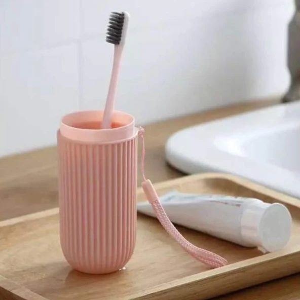 Seyahat Tipi Plastik Diş Fırçası Gözlük Kalem Fırça Erzak Saklama Kabı Düzenleme Kalemlik (5314) - 5