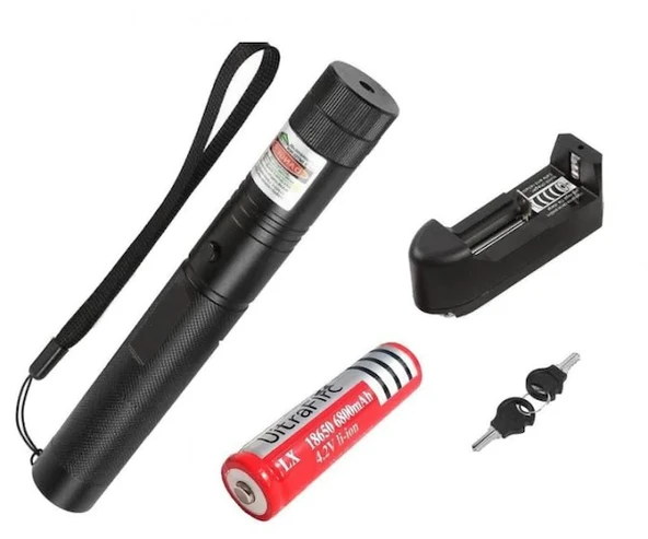 Şarjlı Yeşil Lazer Yakıcı Pointer 15 Km lazer 1000 mv (5314) - 5