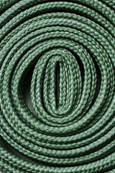 Yeşil 1 cm Kalınlığında 1 Çift Yassı Spor Ayakkabı Bağcığı - Resim 3