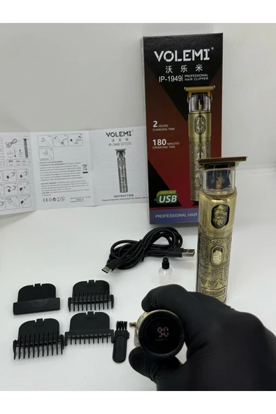 Dijital Göstergeli Saç Sakal Tıraş Makinesi - Sıfıra Yakın - IP-1949 (5314) - 2