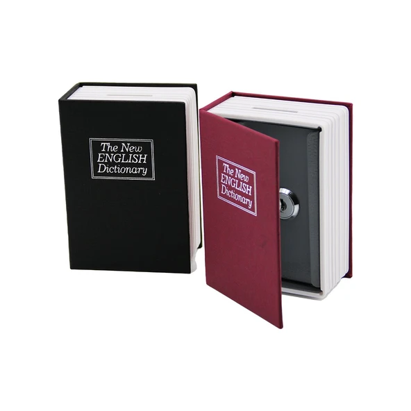 KİTAP MODELİ KİLİTLİ KASA - KUMBARA KÜÇÜK - 114X80X45MM (5314)