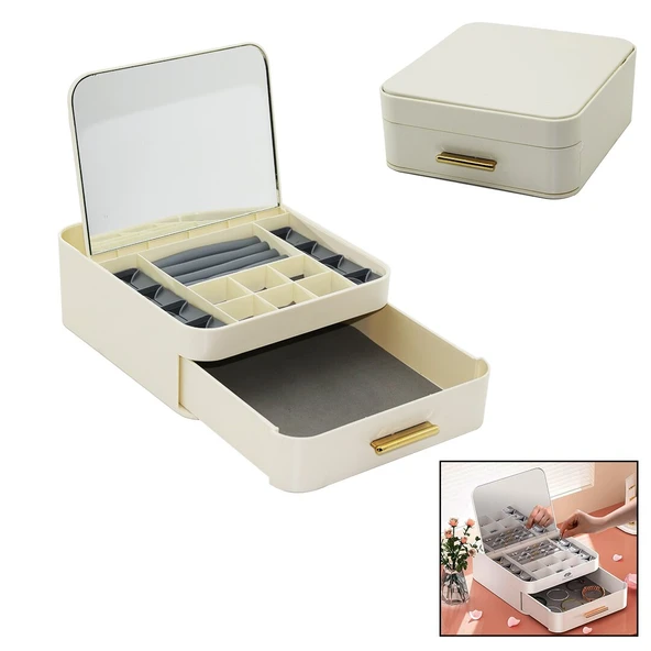 ÇEK-BIRAK=AÇ-KAPA20X22 - Y:8.5CMAYNALI TAKI ORGANİZER ÇEKMECE+1 KAT-10 BÖLME (5314)