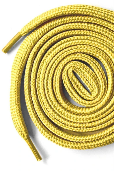 Sarı 1 cm Kalınlığında 1 Çift Yassı Spor Ayakkabı Bağcığı - Resim 8