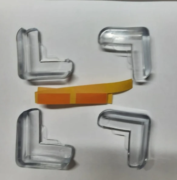 4 lü Masa Sehpa Köşe Koruyucu Silikon- Çocuk Koruma Aparatı (5314) - 3