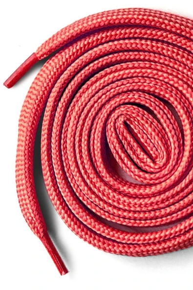 Kırmızı 1 cm Kalınlığında 1 Çift Yassı Spor Ayakkabı Bağcığı - Resim 8