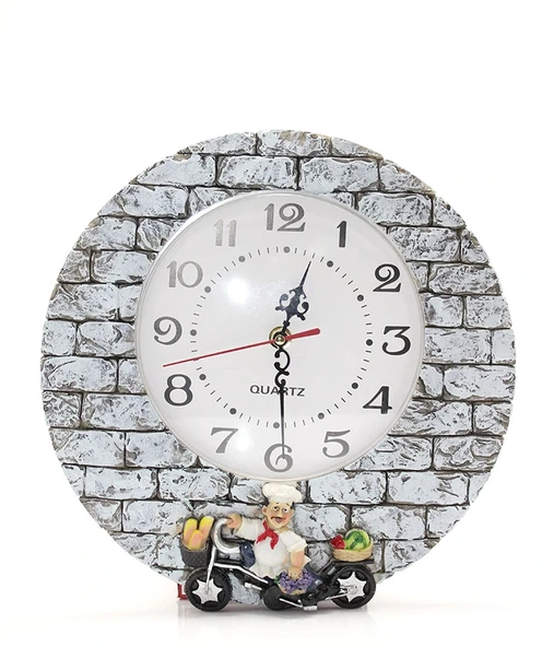 Aşçı Tasarımlı Polyester Duvar Saati Model 1 ürün görseli 1