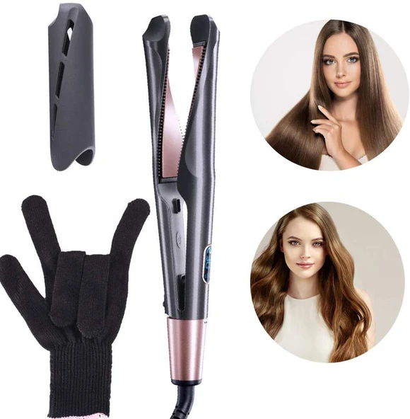 2 in 1 Profesyonel saç düzleştirici bigudi maşası (5314) - 3