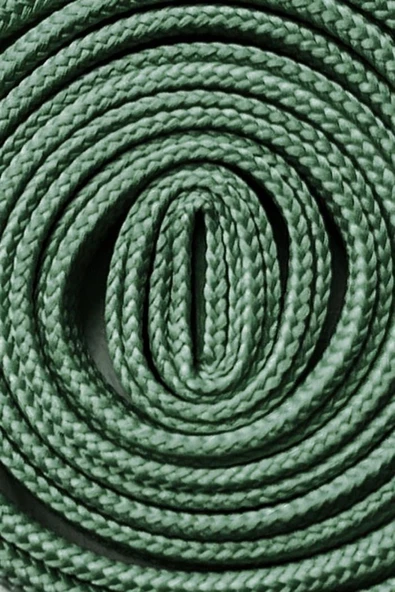 Yeşil 1 cm Kalınlığında 1 Çift Yassı Spor Ayakkabı Bağcığı - Resim 9