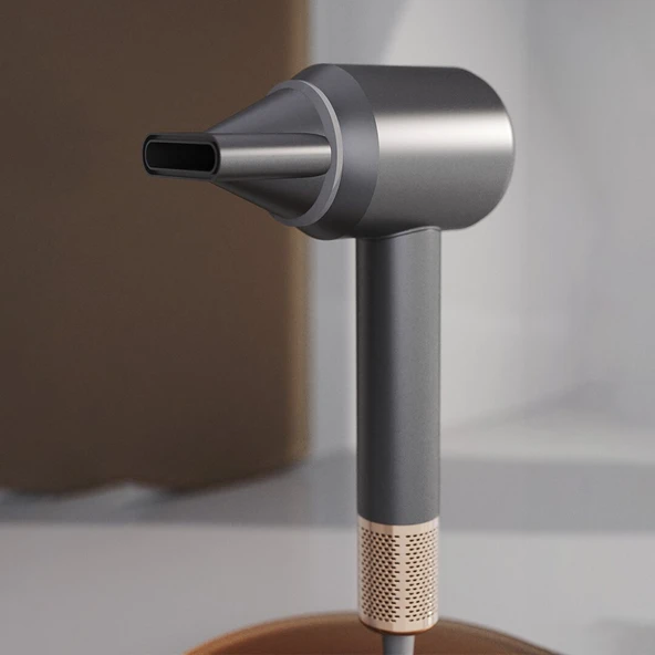 GRİ BLDC TURBO MOTOR SAÇ KURUTMA MAKİNESİ 1500W3-KDM.HIZ4-KDM.ISIAYAR=SICAK-ILIK-HAFİF-SOĞUK SHD-1740 (5314)