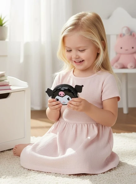 Kuromi Çocuk Cüzdan Anahtarlık - Resim 4