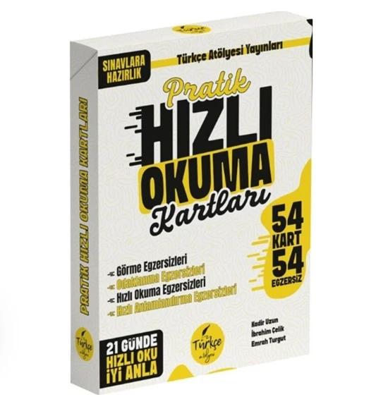 Türkçe Atölyesi Pratik Hızlı Okuma Kartları 54 Kart ürün görseli 1