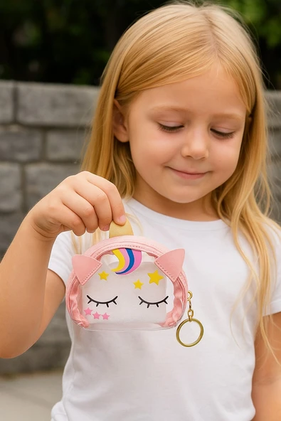 Unicorn Çocuk Cüzdan Anahtarlık ürün görseli 1