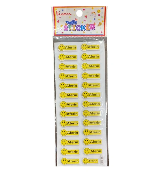 Ticon Süpersin Aferin Harika Sticker - 6 adet ürün görseli