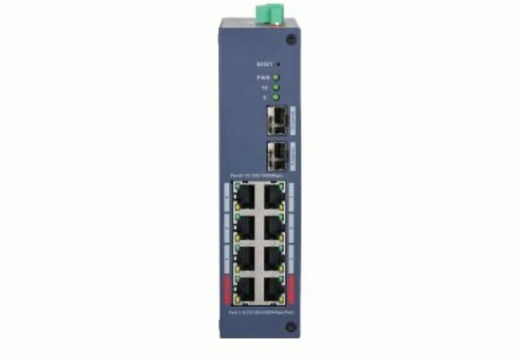 Dahua CHS4210-8GT-110 8 Port Poe 2 Port SFP Gigabit Yönetilebilir PoE Switch 110W - Resim 2