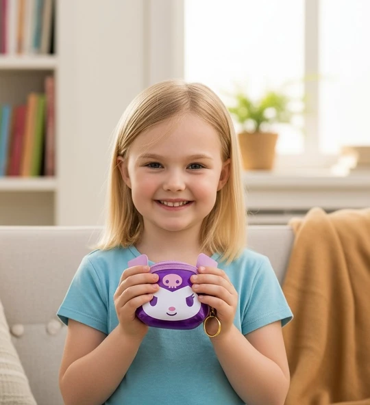 Kuromi Çocuk Cüzdan Anahtarlık - Resim 7