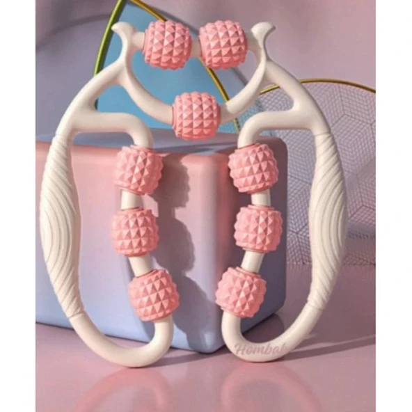 Selülit Masaj Aleti 9 Tekerlekli Lenf Drenaj Rulosu - Resim 3