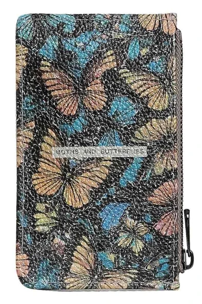 Kadın Beyaz Cüzdan - Moths and Butterflies Tasarım - Resim 2