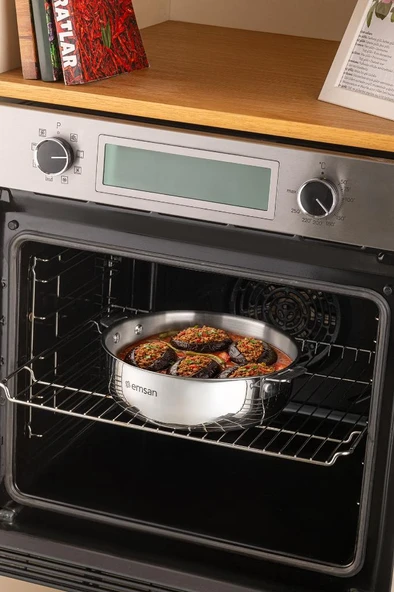 Steel Click 7 Parça Tencere Seti Açık Gri - Resim 7