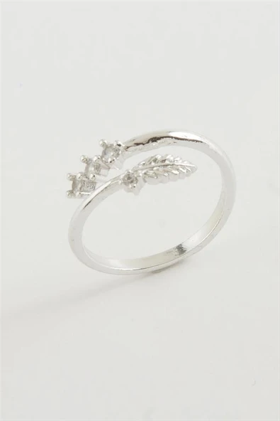 Yaprak Zirkon Taşlı Yüzük