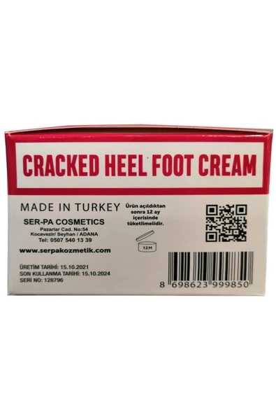 SERMİX Topuk Çatlağı Ve Ayak Kokusu Giderici Profesyonel Ayak Kremi 100 Ml - Resim 7