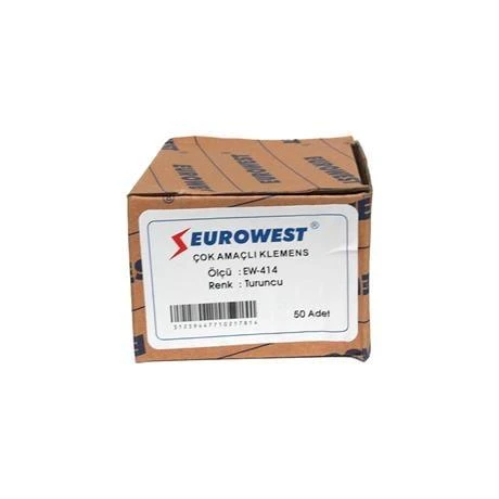 Eurowest Çok Amaçlı 4 İletken Bağlantılı Klemens Turuncu ürün görseli 1