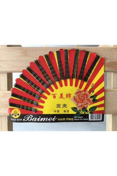 PRO-TECHS 50 Adet Siyah Kadın Çoçuk Bebek Tel Toka Firkete - Resim 2