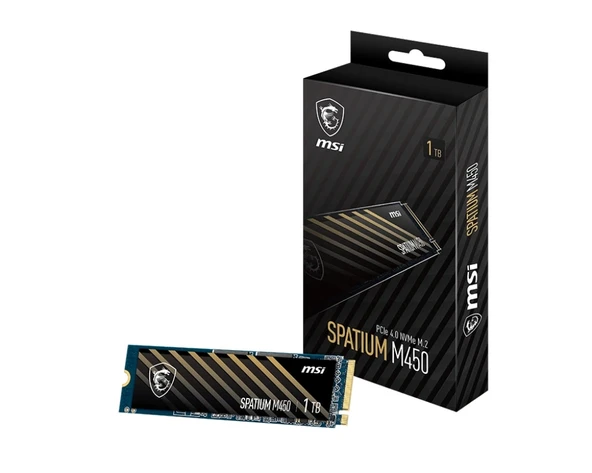 1TB MSI SPATIUM M450 PCIE 4.0 NVME M.2 V1 3400/2400MB/s