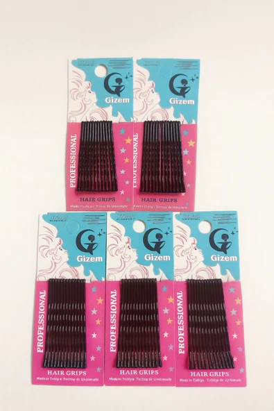 Pretty 12’li Siyah Tel Saç Tokası Seti – Günlük Kullanıma Uygun (12x5) - Resim 2