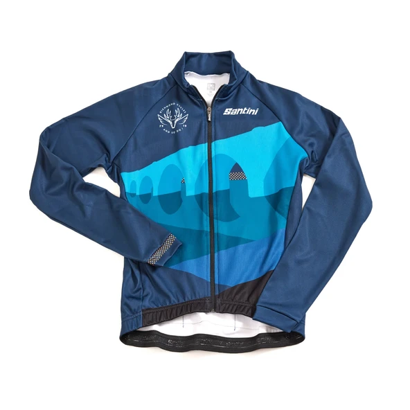 Santini Deep Winter Termal Erkek Kışlık Bisiklet Forması Richmond Cycles 9C216075DEEP - Resim 3