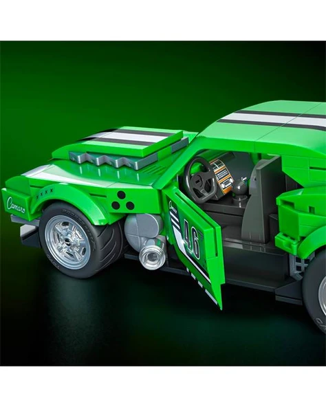 Hot Wheels Speed Serisi Custom 68 Camaro 289 Parça Araba Yapım Seti JFT16 - Resim 6