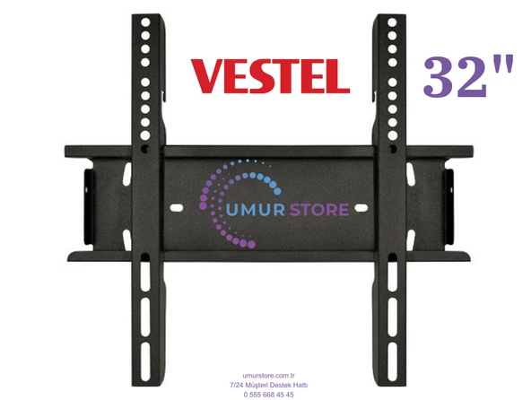 VESTEL 32h8740 32'' Hd 32”, 39”, 40” Uyumlu Lcd Led TV Sabit Duvar Askı Aparatı ürün görseli