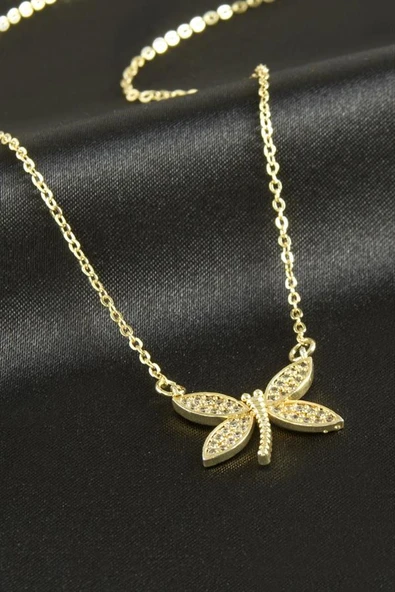 Yusufçuk Zirkon Taşlı Kolye