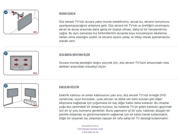 Grundig Munich 32 GHH 6900 B HD Ready 32”, 39”, 40” Uyumlu Lcd Led TV Sabit Duvar Askı Aparatı - Resim 3