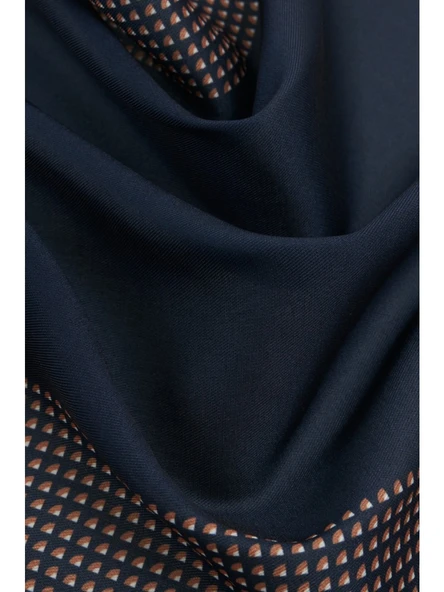 Altınyıldız Classics ALTINYILDIZ CLASSICS Erkek Lacivert Desenli Lacivert Klasik Mendil - Resim 3