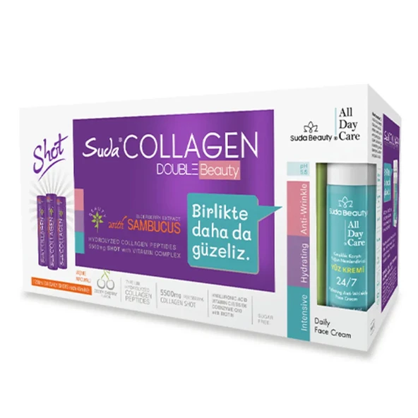 Suda Collagen Double Beauty Plum Vişne Aromalı 40 ml x 30 Adet ürün görseli