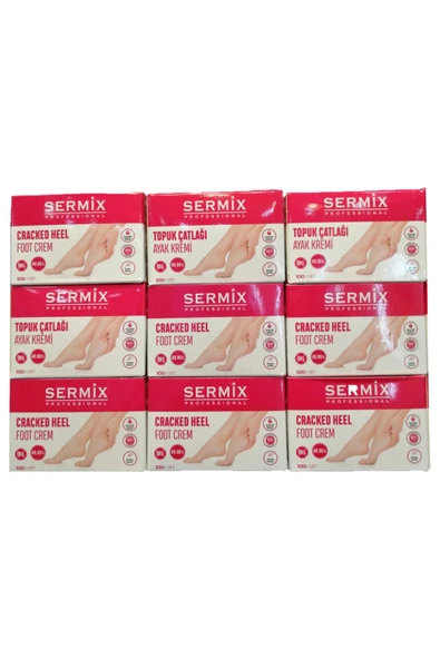 SERMİX Topuk Çatlağı Ve Ayak Kokusu Giderici Profesyonel Ayak Kremi 100 Ml - Resim 8